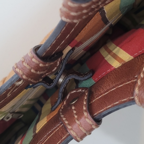 Fossil Mini Rattan and Leather Hand Held Summer Vacation Handbag - Picture 5 of 12